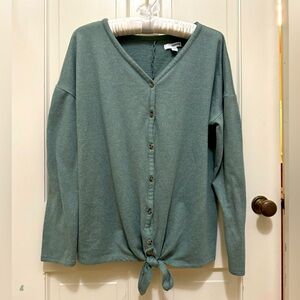 SO Mat. Size small green light weight maternity sweater! NWOT! Fits sm to med
